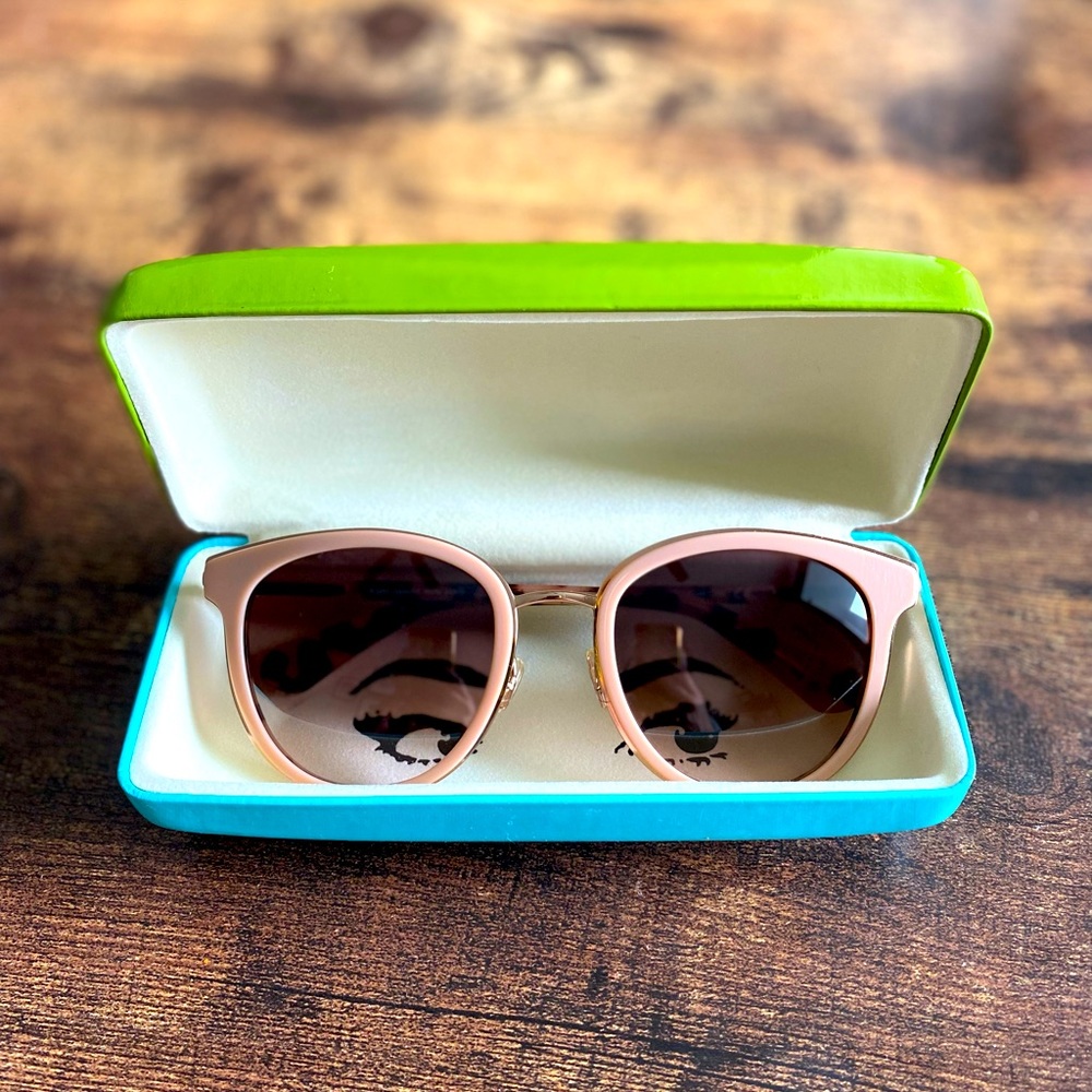 KATE SPADE Pink Havana Brown Gradient Sunglasses